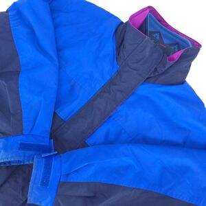 Hunt Club Colorblock Windbreaker Petite‎ 4/6P Aztec Jacket Lined VTG 90s Preppy